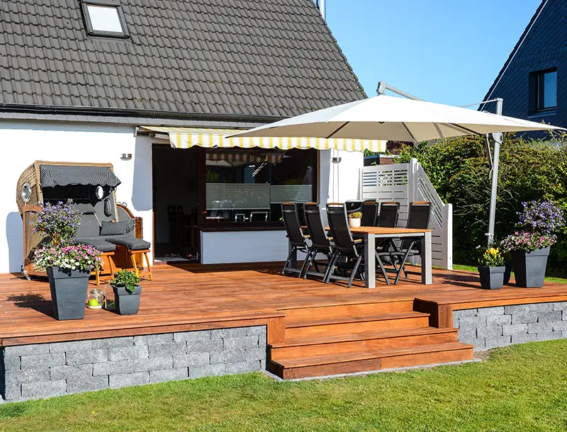 Aménagement d'une terrasse